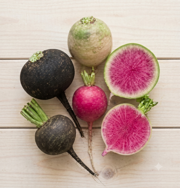 Crisp Heirloom Radish Varieties